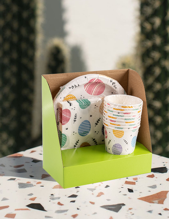 Paper Cups And Dishes Set